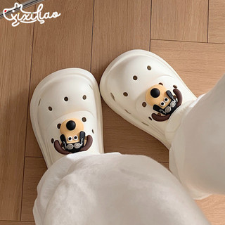 Xixitiao Sandal Nữ Mùa Xuân/Hè Mới, Chất Liệu Eva, Họa Tiết Hình Cún Hoạt Hình