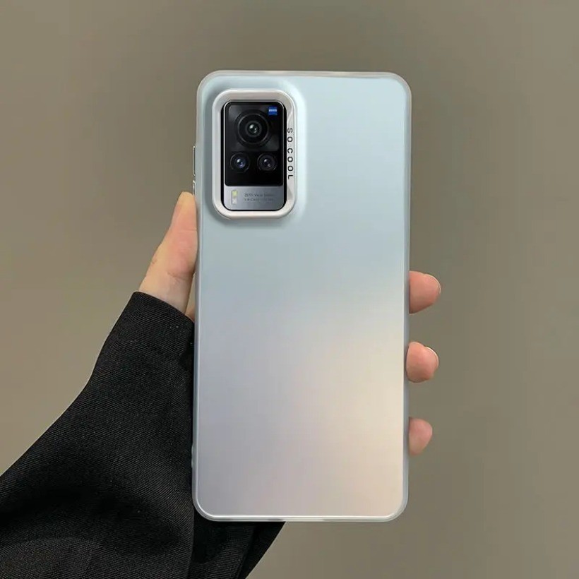 Dành Cho Vivo X60 Pro Ốp Lưng Vivo X60Pro Ốp Điện Thoại Sang Trọng Laser Kim Loại Màu Cực Quang Chống Sốc Ốp Lưng