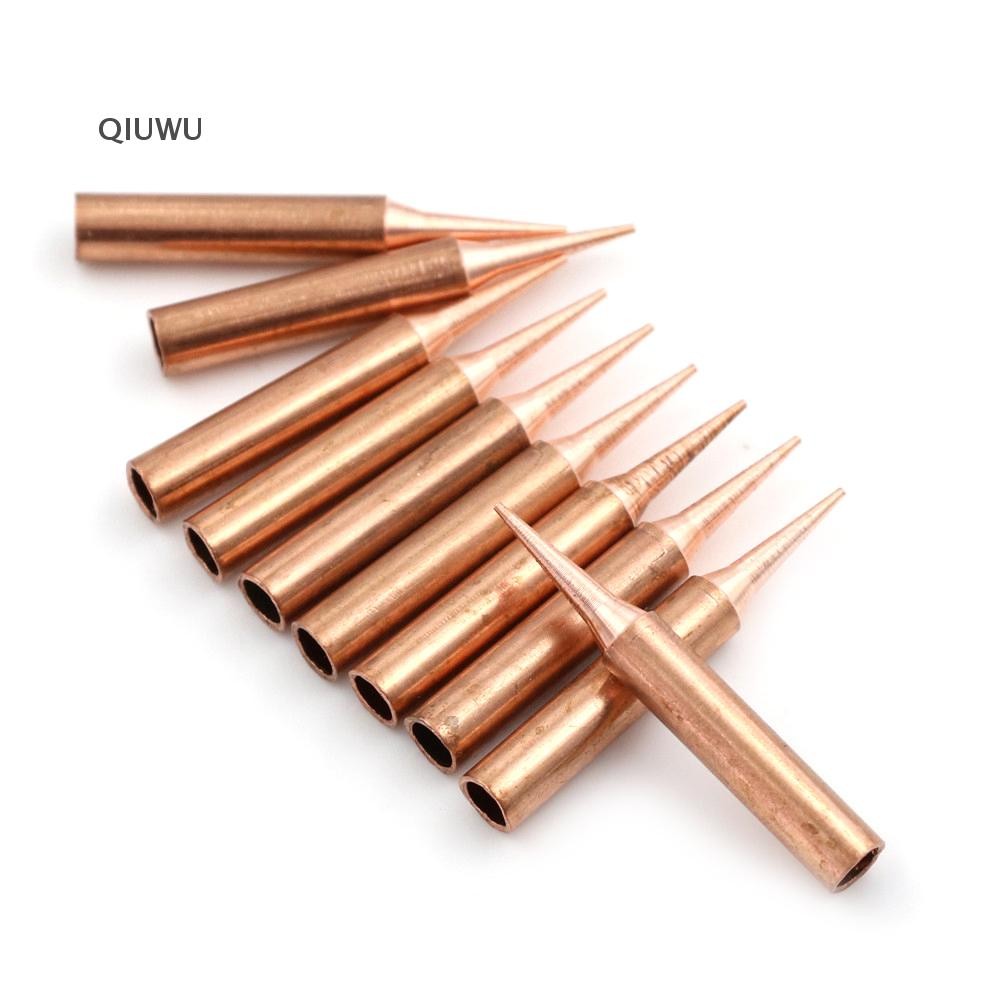 Qiuwu 10 Cái / lốc 900M-T-I Đầu Hàn Đồng Nguyên Chất Nhiệt Độ Thấp Hàn Sắt.