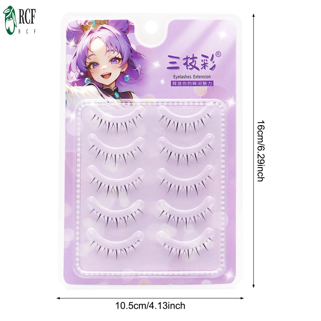 【free glue】Cosplay Manga Đáy Lông Mi Dense Nhìn Lông Mi Giả Lông Mi Cho Thời Trang Chương Trình Khiêu Vũ Đám Cưới