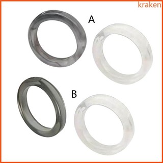 Kra 2x Acrylic Dễ Thương Bộ Nhẫn Nhiều Màu Sắc Trong Suốt Xếp Chồng Nhẫn Thẩm Mỹ