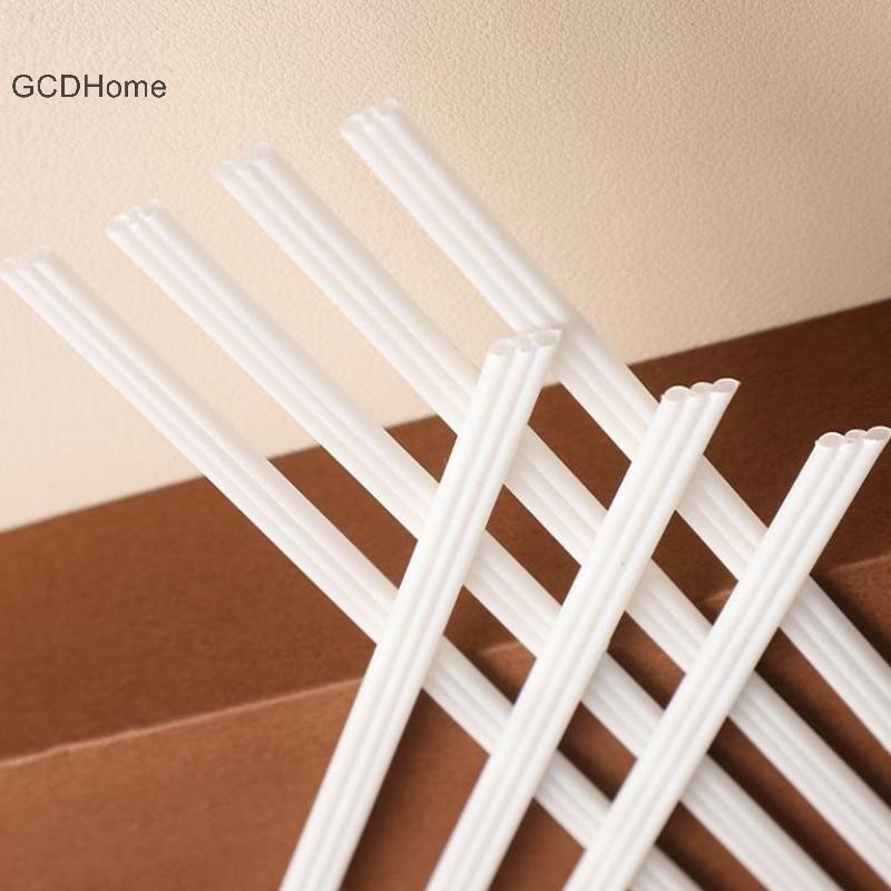 Gcdhome 100 Chiếc Dùng Một Lần Ba Lỗ Cà Phê Ống Hút Khuấy Cả Nóng Lạnh Đồ Uống Ống Hút Độc Lập Đóng Gói HOT