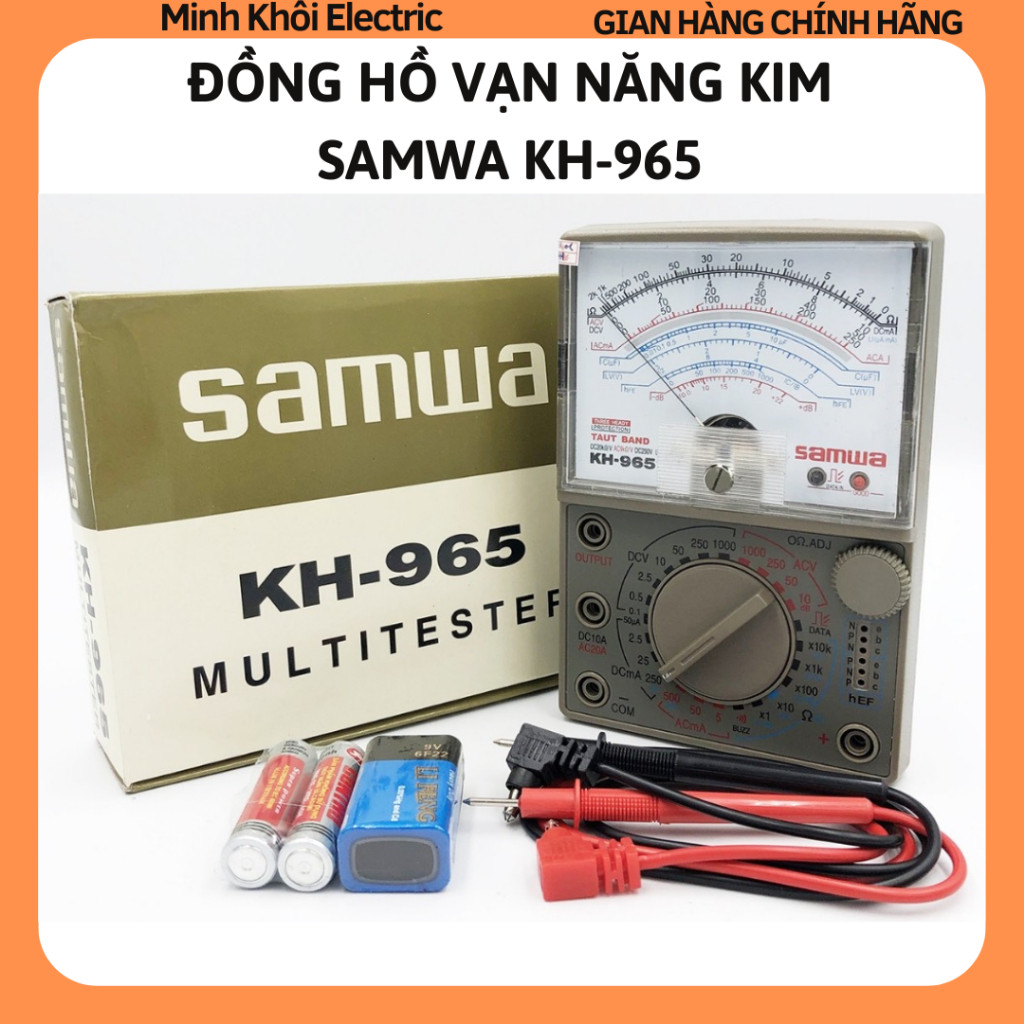 Đồng hồ vạn năng Samwa KH-965 tặng kèm pin,đồng hồ điện tử,máy đo vạn năng,đo điện,đồng hồ đa năng đo điện trở,đồng hồ