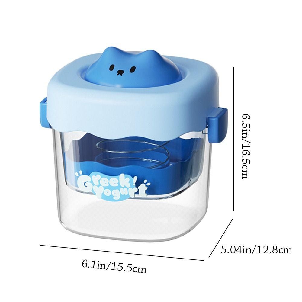 Bộ lọc sữa chua YUUKII, máy làm sữa chua Hy Lạp lưới mịn dung tích lớn, tách nước sữa chua tròn