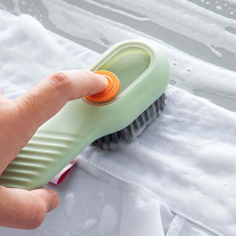Bàn chải làm sạch AWNGD, Bàn chải giày dạng lỏng tự động có tay cầm dài, bền thêm chất lỏng thoải mái Bàn chải làm sạch đa chức năng Dụng cụ làm sạch gia dụng