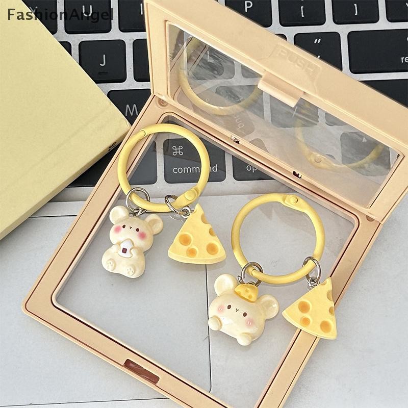 FashionAngel Hoạt Hình Dễ Thương Phô Mai Chuột Móc Khóa Dành Cho Nữ Cô Gái Ngộ nghĩnh Mặt Dây Chuyền Móc Khóa Ba Lô Thời Trang Trang Phụ Kiện Trang Trí Quà Tặng VN