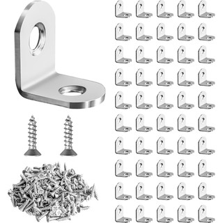 10 Chiếc L Giá Đỡ Góc Nẹp MONKIPAER Giá Đỡ Góc Kim Loại 90 Độ Góc Thép Không Gỉ Giá Đỡ Với 20 Chiếc Ốc Vít Để Bảo Vệ Khung Gỗ Bàn Ghế Giường Nội Thất an toàn dễ sử dụng phù hợp dùng cho gia đình căn hộ văn phòng và không gian nhỏ