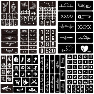 LOOKSHOW 40 Kiểu Rỗng Henna Hình Xăm Stencil Bản Mẫu Cơ Thể Mới Tay Nghệ Thuật Dán Vẽ Hình Xăm Tạm Thời Mẫu D2Z1