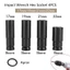 4 Cờ lê điện 17-22mm Bộ đầu ổ cắm lục giác Độ cứng và độ bền