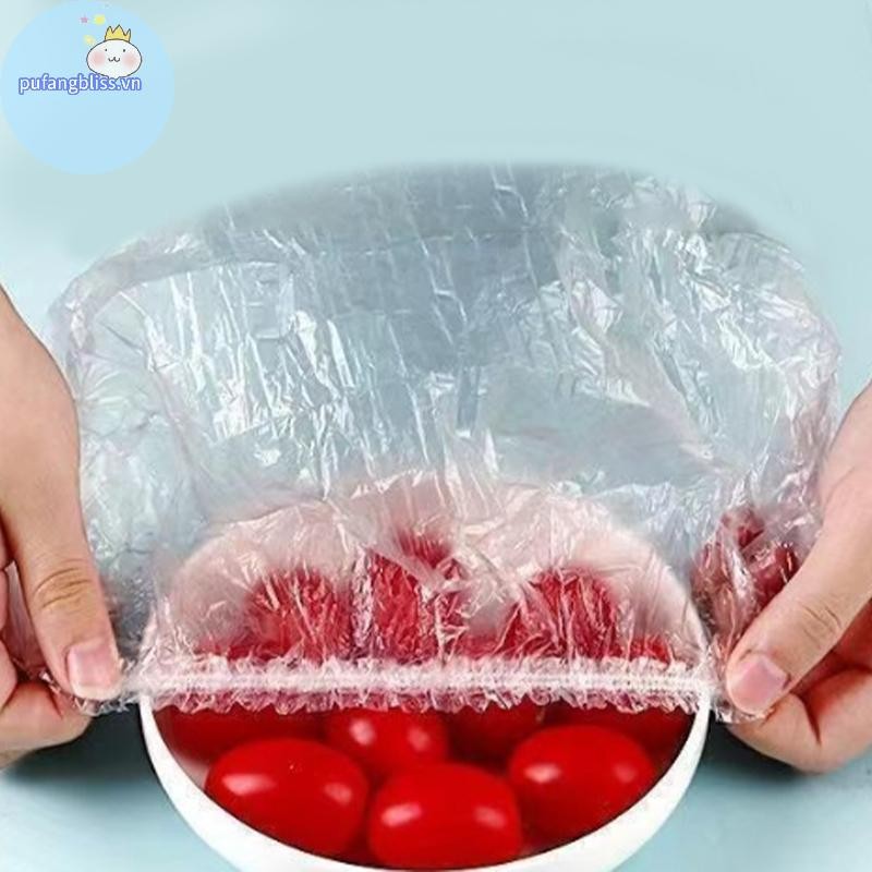Pufangbliss 100 / 200 / 300 Chiếc Thực Phẩm Trái Cây Tươi Giữ Túi Nhựa Phụ Kiện Nhà Bếp Nhiều Màu Sắc Saran Bọc Thực Phẩm Dùng Một Lần VN