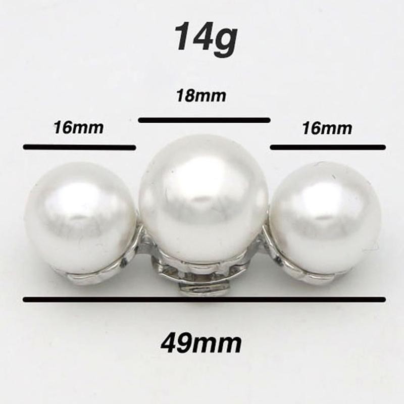 Tmoy 1 Kẹp Giày Nữ Ngọc Trai Kẹp Trang Trí Nữ Có Thể Tháo Rời Giày Charm Khóa TCM