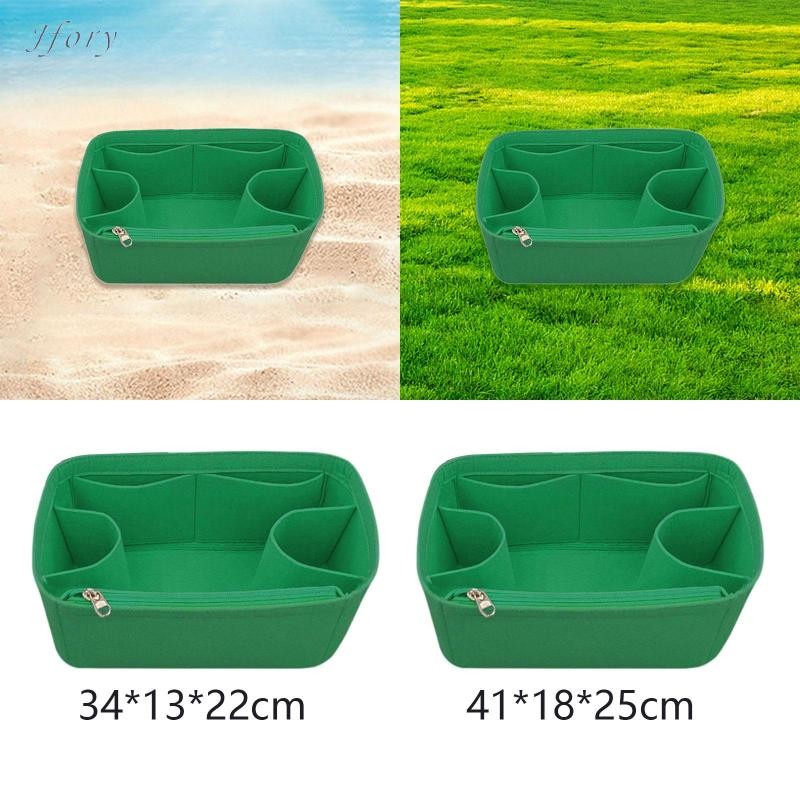 Jfory Chèn Túi Xách Lót Trang Trí Dây Kéo Bên Trong Túi Đa Năng Túi Xách Người Tổ Chức Chèn Ví Cho Du Lịch