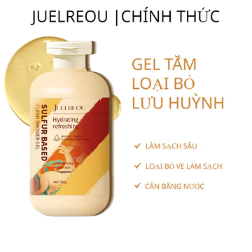 【JUELREOU】Ngứa lưng Sữa tắm Dưỡng ẩm Làm sạch cơ thể Sữa rửa mặt Nuôi dưỡng da Lưu huỳnh mịn Loại bỏ vết bẩn Sữa rửa mặt Lưu huỳnh Làm sạch cơ thể Sữa rửa mặt Sữa rửa mặt thừa dầu và bụi bẩn không bó 