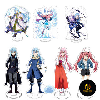 Móc Khoá, Mô Hình Standee Anime Rimuru Tempest Shuna Shion Trang Trí Bàn Học, Làm Việc