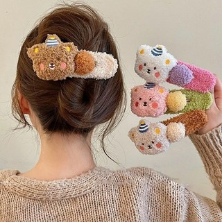 Kẹp Tóc Gấu Sang Trọng Cho Nữ - Kẹp Mỏ Vịt Gấu Lớn Thời Trang - Cô Gái Dễ Thương Ngọt Ngào Bên Nổ Phụ Kiện Tóc