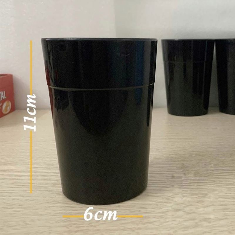 Cốc uống nước phíp đen Việt Nhật 330ml 6315