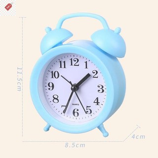 ALIK 1PC Trang Trí Nhà Cửa Đồng Hồ Báo Thức Nhỏ Sáng Tạo Tròn Đồng Hồ Báo Thức Di Động Để Bàn Đồ Trang Trí VN