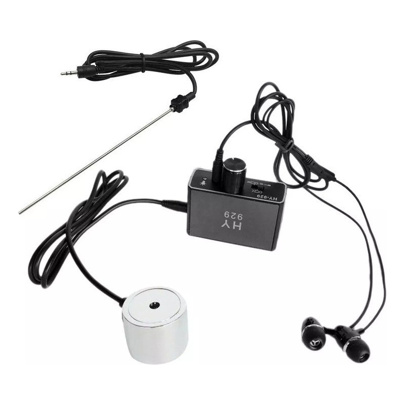 Cảm biến dò rò rỉ ống nước với đầu dò kép Tai nghe có độ nhạy cao Định vị đường ống nước Bộ phụ kiện Bộ dụng cụ