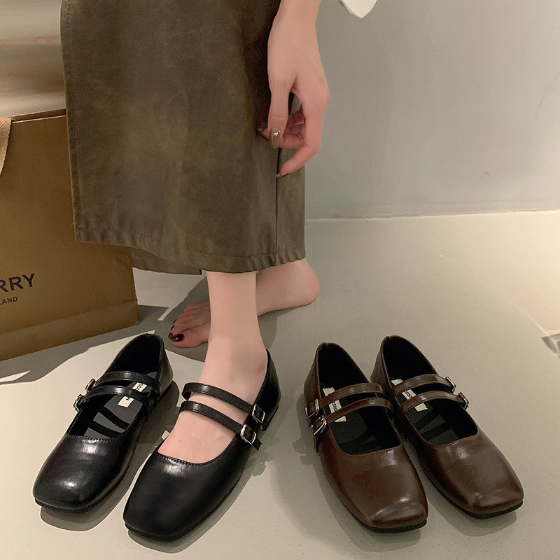 🔥Còn hàng🔥Giày nữ Mary Jane, giày da nữ nhỏ, có 3 màu, size 35-40