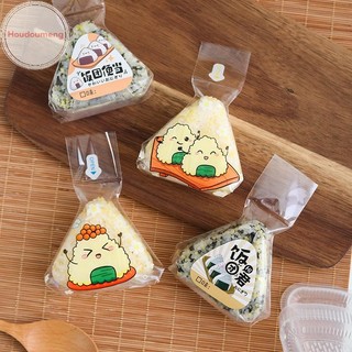 Hooudou 50 / 100 Chiếc Gạo Tam Giác Nhật Bản Bao Bì Dùng Một Lần Nori Onigiri Túi Sushi Sushi Làm Sushi Khuôn Bento Phụ Kiện VN