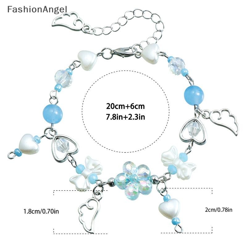 Fashionangel Độc Đáo Nơ Trái Tim Hoa Handmade Đính Hạt Vòng Tay Thời Trang Có Thể Điều Chỉnh Cho Nữ Bé Gái Tinh Tế Vòng Tay Quà Tặng VN
