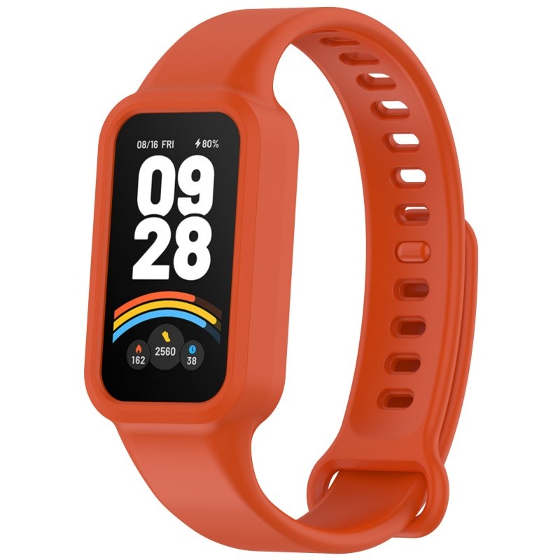 Dành Cho Xiaomi Smart Band 9 Active / Redmi Smart Band 3 Dây Đeo Thay Thế Thể Thao Mềm Dây Đeo Tay Vòng Tay Vỏ Silicon 9active