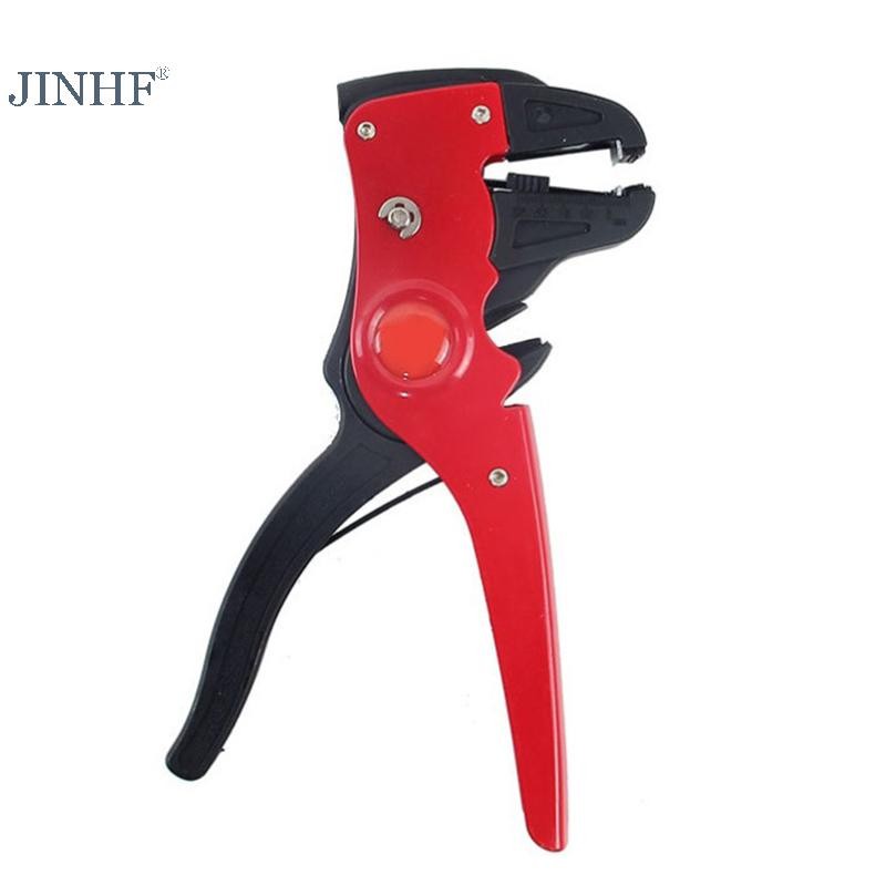 Kìm tuốt dây tự động JINHF 0,25-6,0mm Dây cáp có thể điều chỉnh Máy cắt dây HOT