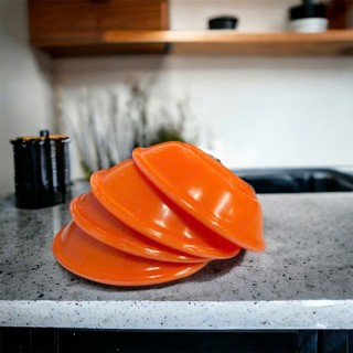[Thanh lý]  Chén chấm nước tương, nước mắm, gia vị nhựa melamine nhựa cứng, khó bể màu cam