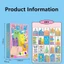 GETVOW Squeegee Art Kids Paint Kit, Chất liệu DIY Họa tiết động vật Tranh cào màu, Giấy vẽ Tranh Đồ dùng nghệ thuật Chấm cầu vồng Nghệ thuật cào cầu vồng cho quà tặng Giáng sinh