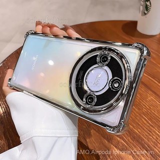 Ốp lưng silicon TPU trong suốt cho Honor X9c/X9a/X9b/X9 5G, bốn góc túi khí, bảo vệ camera, chống sốc, ốp mềm