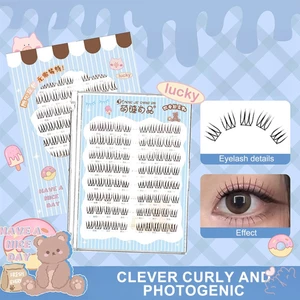 Phân đoạn Truyện tranh Cụm mi mi tự nhiên & Wispy Lash Wisps Thích hợp cho phụ nữ ở mọi lứa tuổi