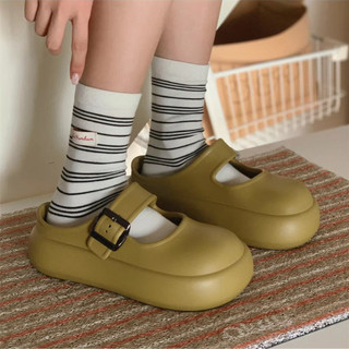 Xixitiao Dép Mary Jane Cho Nữ Thích Hợp Đi Biển Dã Ngoại Mùa Hè Thư Giãn