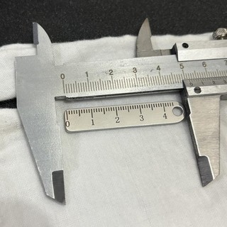 Móc khóa thước kim loại MEGOCE, Thước Mini cỡ nhỏ chống mất, Móc khóa bằng thép không gỉ cầm tay Đồ dùng văn phòng