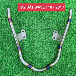 Tay xách inox 304, cảng sau khò Titan xịn Gắn Xe Máy wave a 110 2017 - 2024 phụ kiện xe máy caoduongracing