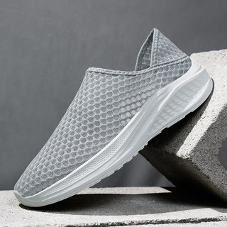 Mùa Hè Mỏng Nhẹ Nam Lưới Thoáng Khí Lưới Giày Slip-On Cặp Đôi Lưới Thể Thao Thường Ngày Hai Cánh