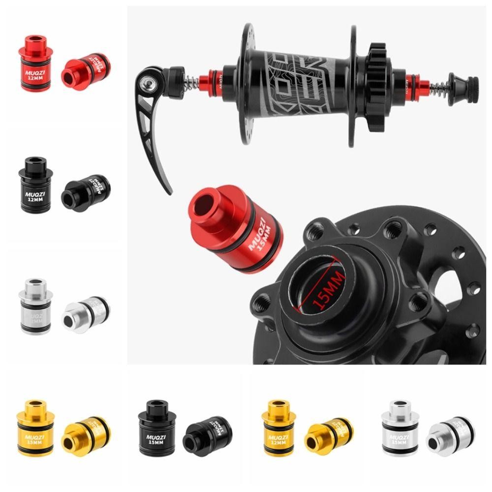 FUHUIOT - Hub Xe Đạp và Adapter Trục Xuyên Tâm Hợp Kim Nhôm, Bộ Chuyển Đổi Bền Bỉ cho Đường Kính 12/15 mm, Công Cụ Sửa Chữa Đa Năng