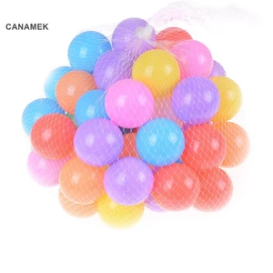 Canamek 10 Cái / lốc Thân Thiện Với Môi Trường Nhiều Màu Sắc Nhựa Mềm Bể Bơi Nước Đại Dương Sóng Bóng Cho Bé Đồ Chơi Vui Nhộn Căng Thẳng Bóng Khí Ngoài Trời Vui Vẻ Thể Thao CSF