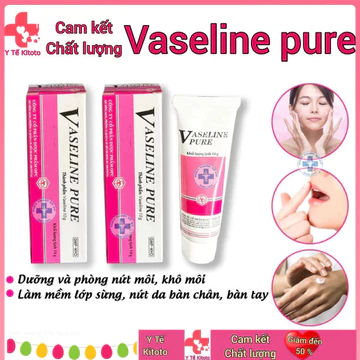 Vaseline dưỡng ẩm, dưỡng thể, dưỡng môi, nứt nẻ da khô, Vaseline Pure OPC (10g) (không mùi)