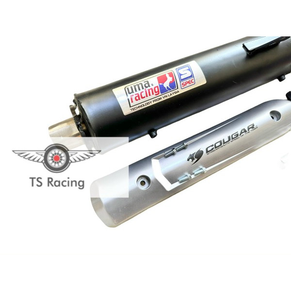 Pô uma móc đích inox tặng ốp pô spark wave - dream - citi - sirius - jupiter - wave s110 - ex135 - ex150