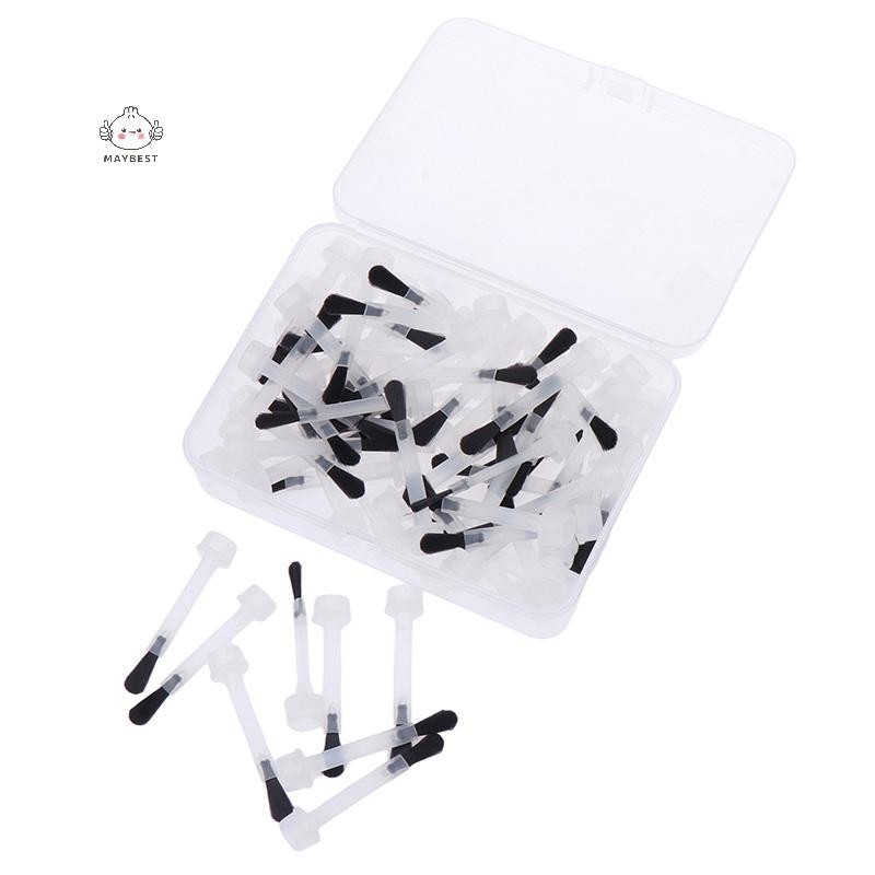 Maybest 66 bàn chải sơn móng dùng một lần và 1 tay cầm thay thế, dụng cụ làm móng chất lỏng
