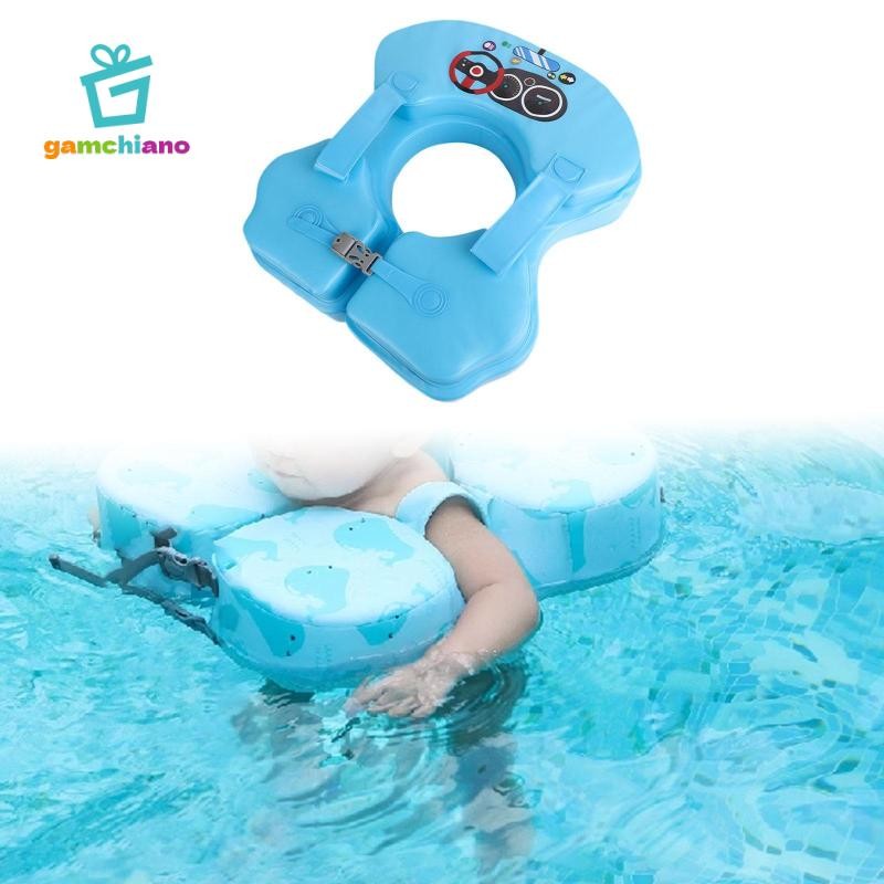 Gamchiano Trẻ Sơ Sinh Bể Bơi Phao Bơi Cho Bé Phao Phao Nước Bể Bơi Tăng Cường Tựa Đầu Bể Bơi Cho Bé Trai Bé Gái Trẻ Em Tập Đi