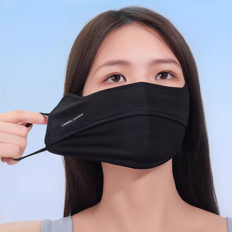 Ảnh Mặt nạ chống nắng nữ CAMEL CROWN Mặt nạ chống nắng 3D Stereo Mặt nạ che nắng thể thao đi xe đạp nhỏ 3