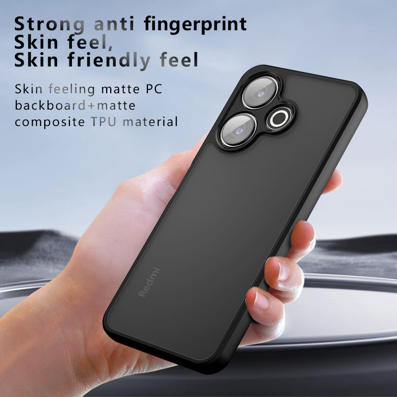 Dành cho Xiaomi Redmi 13 4G, Note 13R 5G, POCO M6 4G Ốp lưng chống rơi Túi khí PC cứng + TPU Vỏ điện thoại da thoải mái