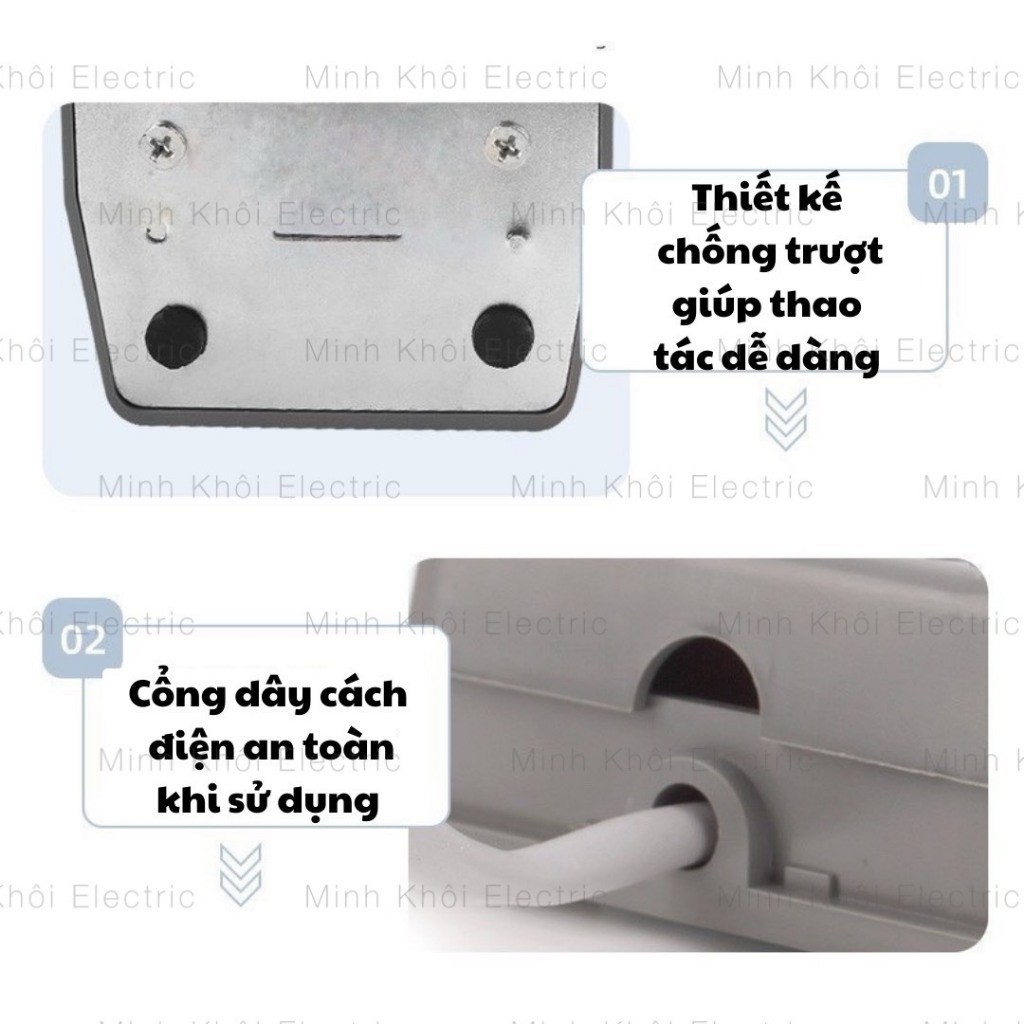 Công tắc bàn đạp chân TFS-201,công tắc chân TF,bàn đạp điện,cóc nhấn,bàn đạp máy khâu,công tắc đạp chân,công tắc bàn đạp