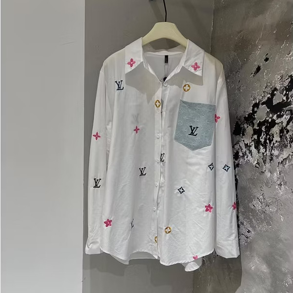 Áo Sơ Mi Luon Vui Tuoi In Kín Nhiều Màu KCloset SoMi Nữ Vải Cotton Mềm Mịn Chùm Mông NA465