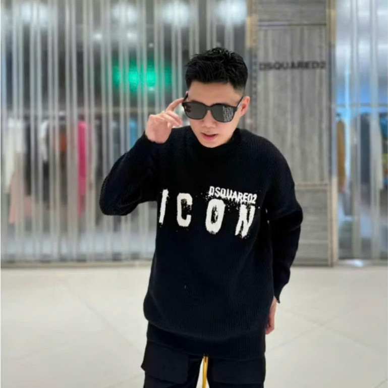 Áo Len DSQ Icon Vảy Sơn KCloset Áo Sweter Chất Len Mịn Dày Dặn Dáng Rộng Nam Nữ NA501