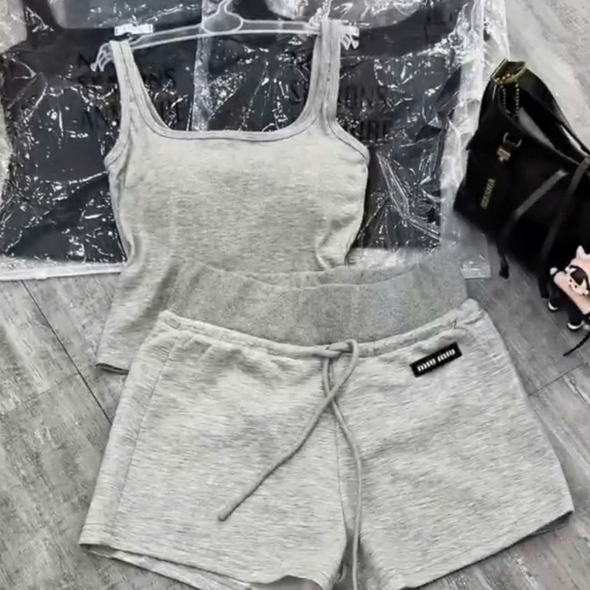 Set Tanktop Mix Quần Đùi Mac Mim Mim KCloset Cạp Cao Chất Cotton Mềm Mịn Nữ Tính NA792