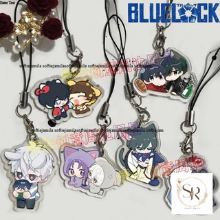 Anime Blue Lock Isagi Yoichi Nagi Seishiro Bachira Meguru Keychain Cosplay Phone Chain Acrylic Keyring Bag