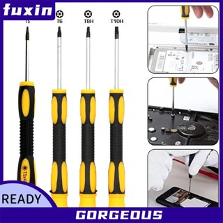 [Fuxin] 4 Cái Cho T5 T6H T8H T10H Lục Giác Cho Tua Vít Torx Có Lỗ Dụng Cụ Loại Bỏ Tua Vít