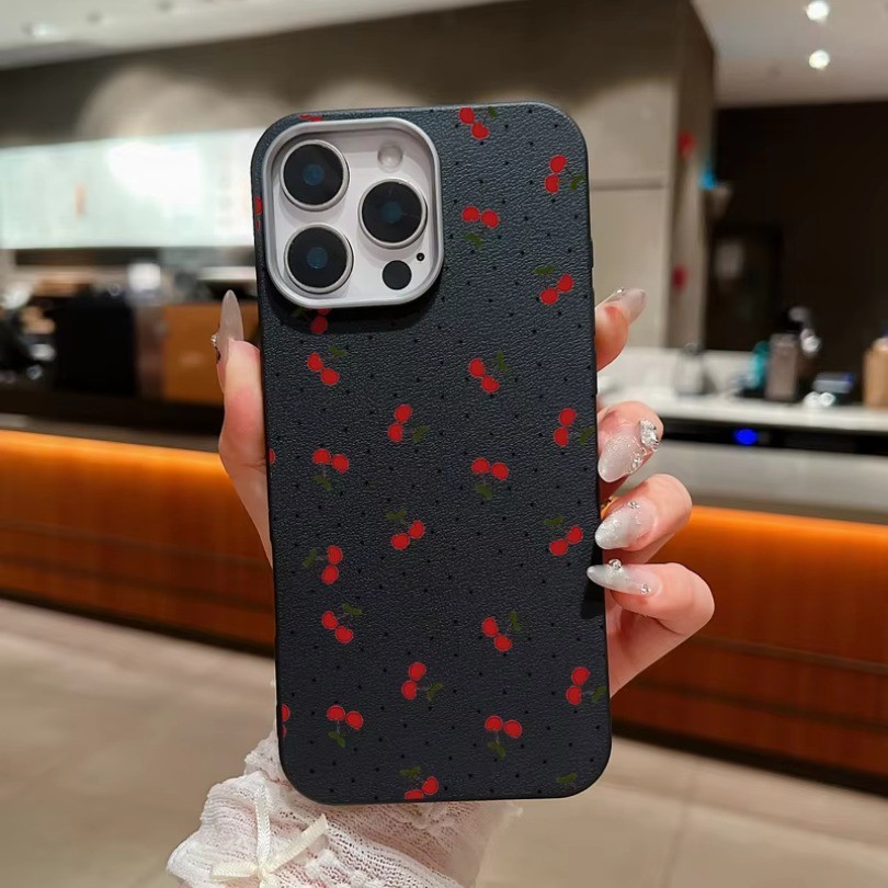 Ốp Điện Thoại Little Cherry Cho Realme 8S 5i 5s 6i 6s 7i C17 8i 5Pro 6Pro 7Pro 8Pro XT X2 Bảo Vệ Ống Kính Chống Sốc